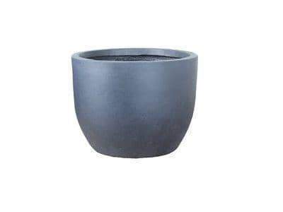 image of dark grey milan egg planter